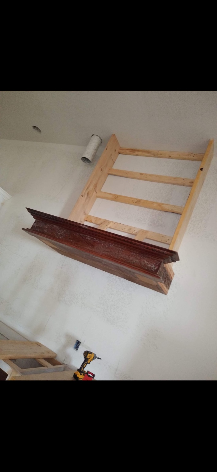 Custom hood surround in progress